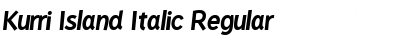 Download Kurri Island Italic Regular Font Title Preview