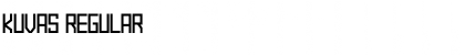 Download KUVAS Regular Font Title Preview