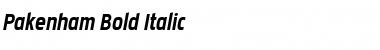 Download Pakenham Bold Italic Font Title Preview