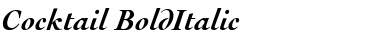 Download Cocktail BoldItalic Font Title Preview