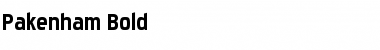 Download Pakenham Bold Font Title Preview