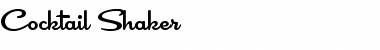 Download Cocktail Shaker Medium Font Title Preview