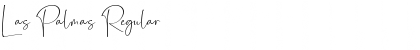 Download Las Palmas Regular Font Title Preview