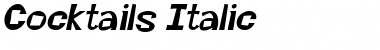 Download Cocktails Italic Font Title Preview