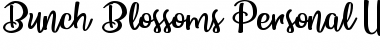 Download Bunch Blossoms Personal Use Regular Font Title Preview