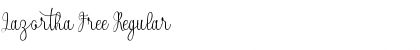 Download Lazortha Free Regular Font Title Preview