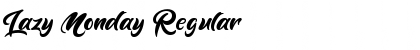 Download Lazy Monday Regular Font Title Preview