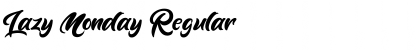 Download Lazy Monday Regular Font Title Preview