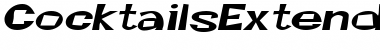 Download CocktailsExtended Italic Font Title Preview