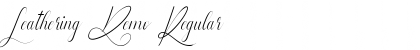 Download Leathering Demo Regular Font Title Preview