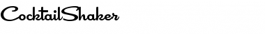 Download CocktailShaker Regular Font Title Preview