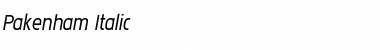 Download Pakenham Italic Font Title Preview