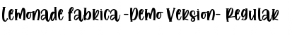 Download Lemonade fabrica -Demo Version- Regular Font Title Preview