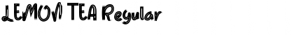 Download LEMON TEA Regular Font Title Preview