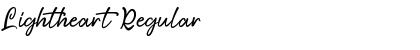 Download Lightheart Regular Font Title Preview