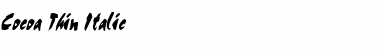 Download Cocoa Thin Italic Font Title Preview