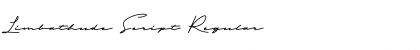 Download Limbathude Script Regular Font Title Preview