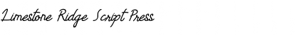 Download Limestone Ridge Script Press Font Title Preview