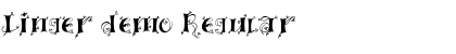 Download Linger demo Regular Font Title Preview