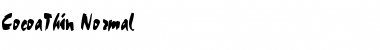 Download CocoaThin Normal Font Title Preview