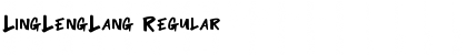 Download LingLengLang Regular Font Title Preview