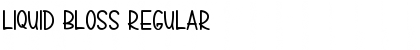 Download LIQUID BLOSS Regular Font Title Preview