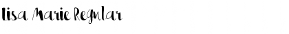 Download Lisa Marie Regular Font Title Preview