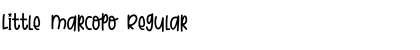 Download Little Marcopo Regular Font Title Preview