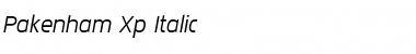 Download Pakenham Xp Italic Font Title Preview