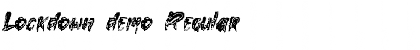 Download Lockdown demo Regular Font Title Preview