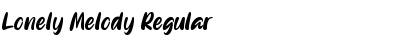 Download Lonely Melody Regular Font Title Preview