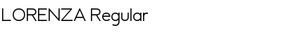 Download LORENZA Regular Font Title Preview