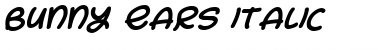 Download Bunny Ears Italic Font Title Preview