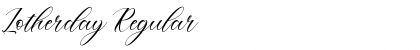 Download Lotherday Regular Font Title Preview