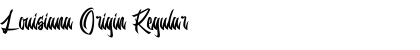 Download Louisiana Origin Regular Font Title Preview