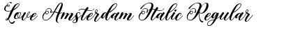 Download Love Amsterdam Italic Regular Font Title Preview