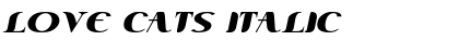 Download Love Cats Italic Font Title Preview
