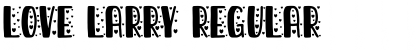 Download love larry Regular Font Title Preview