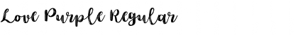 Download Love Purple Regular Font Title Preview