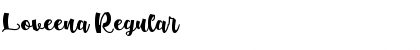 Download Loveena Regular Font Title Preview