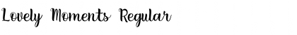 Download Lovely Moments Regular Font Title Preview