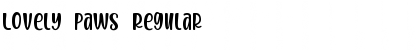 Download Lovely Paws Regular Font Title Preview