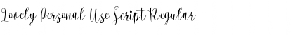 Download Lovely Personal Use Script Regular Font Title Preview