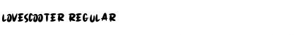 Download LOVESCOOTER Regular Font Title Preview