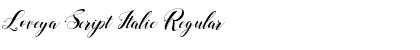 Download Loveya Script Italic Regular Font Title Preview