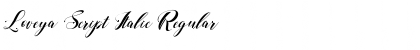 Download Loveya Script Italic Regular Font Title Preview