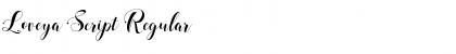 Download Loveya Script Regular Font Title Preview