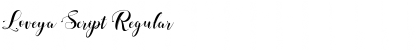 Download Loveya Script Regular Font Title Preview
