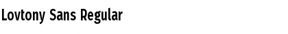 Download Lovtony Sans Regular Font Title Preview
