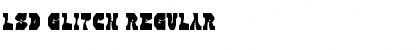 Download LSD GLITCH Regular Font Title Preview